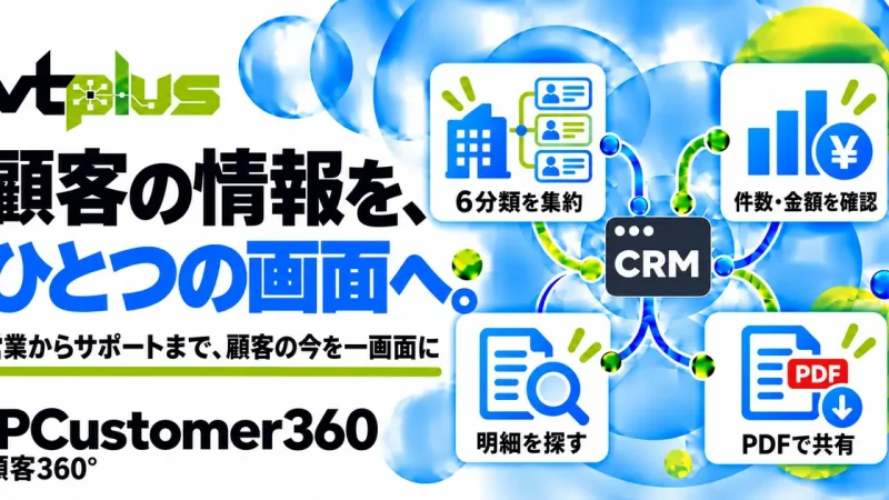 顧客360°｜案件・受注・契約・問合せを一画面に集約