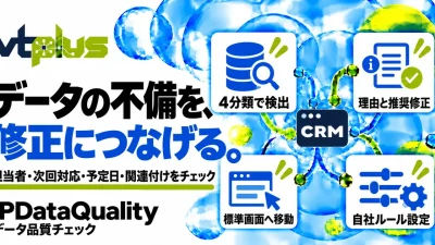 データ品質チェック｜担当者・次回対応・予定日・関連付けの不備を確認