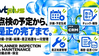 設備点検・保全｜点検計画・チェックリスト・是正処置を一元管理