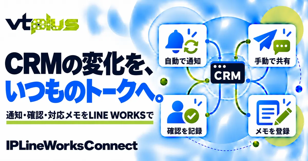 LINE WORKS通知・確認・対応メモ連携｜IPLineWorksConnect