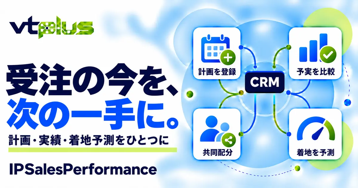 受注予実管理・着地予測｜IPSalesPerformance