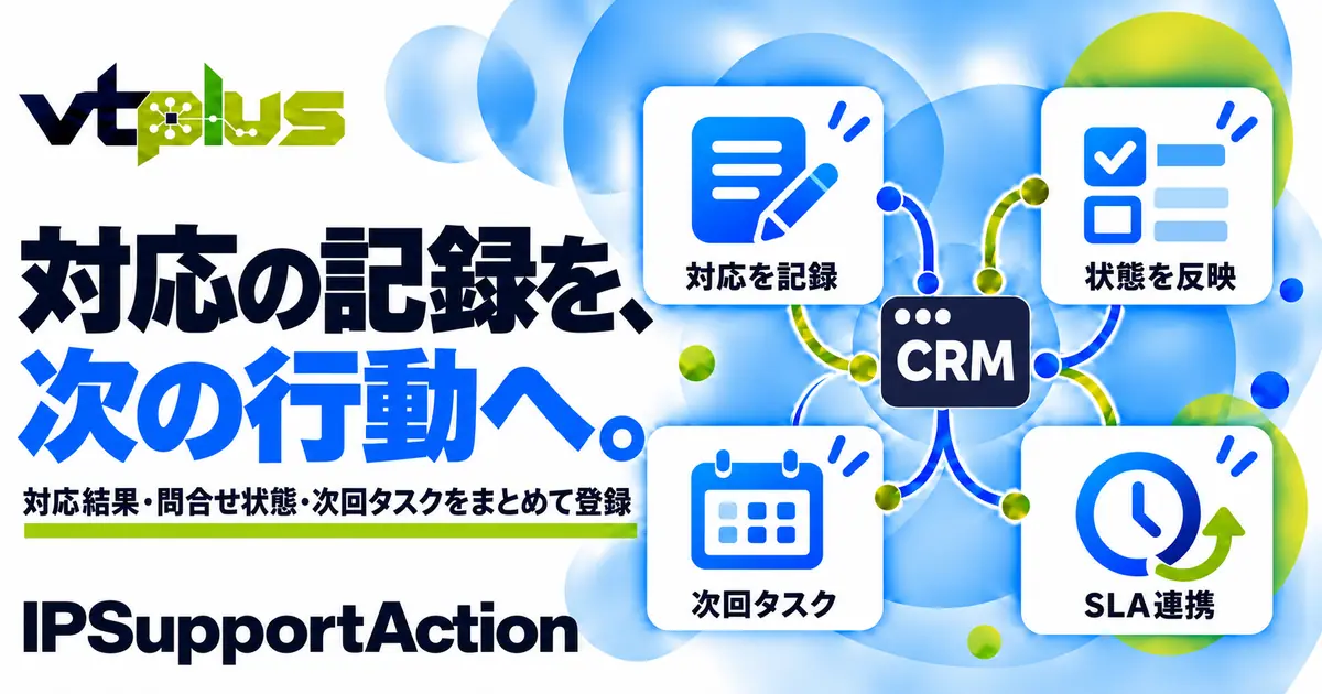 対応結果・次回対応をまとめて登録｜IPSupportAction
