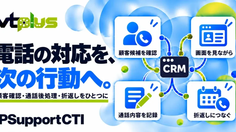 通話後処理・CTI連携｜IPSupportCTI