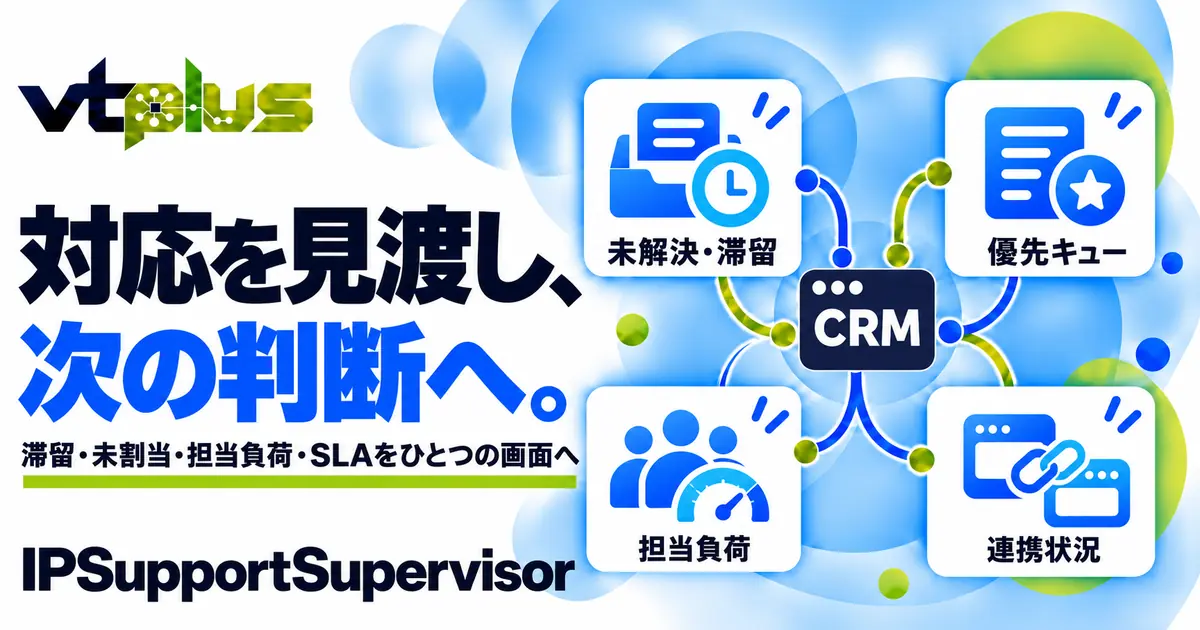 サポート状況・担当負荷を見える化｜IPSupportSupervisor
