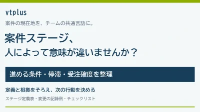 案件ステージの基準が人によって違う？営業進捗をそろえる定義と運用例